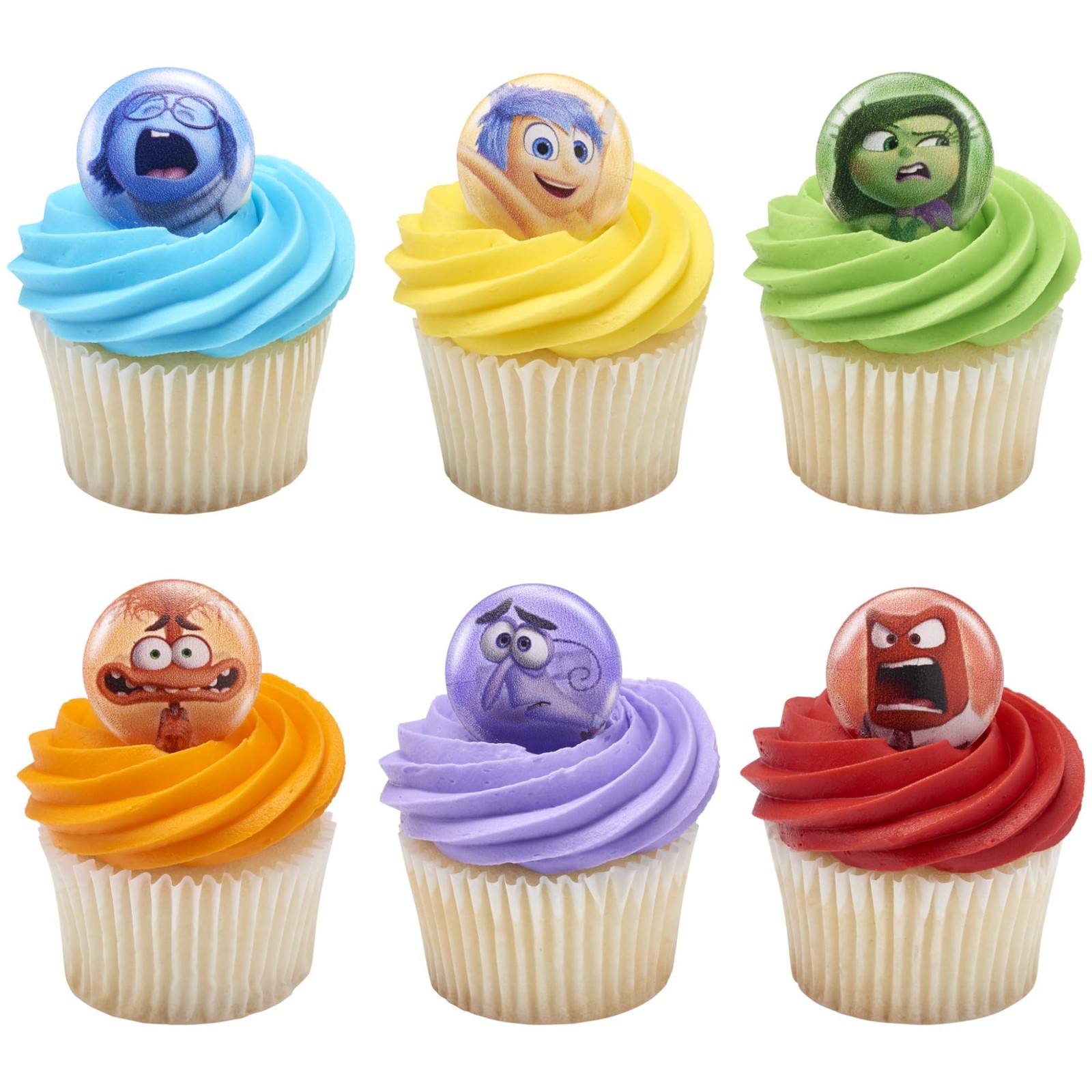 DecoPac Disney & Pixar’s Inside Out 2 Bursts of Emotion Rings, Multicolored Cupc