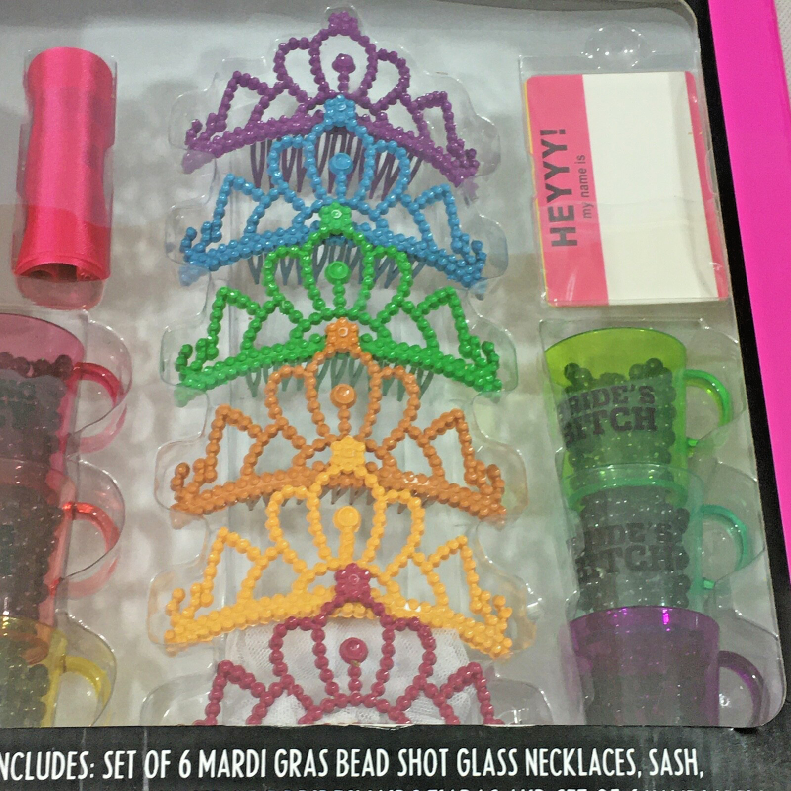 Bachelorette Party Kit Box Set Lot of 5 Ain’t No Wifey Sash Tiara Beads