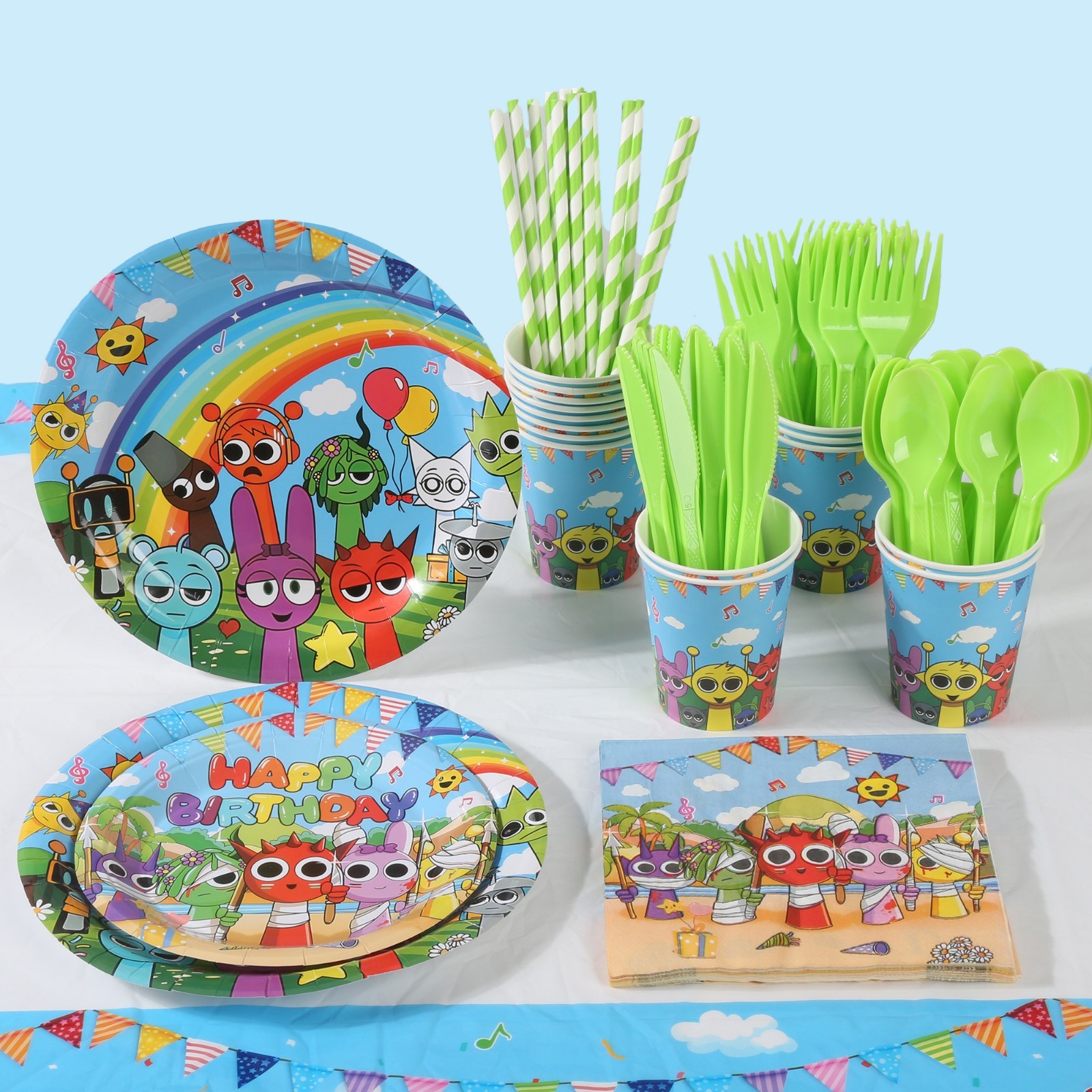 229 PCS Birthday Party Supplies Set, Serves 20 – Kids Decorations Kit