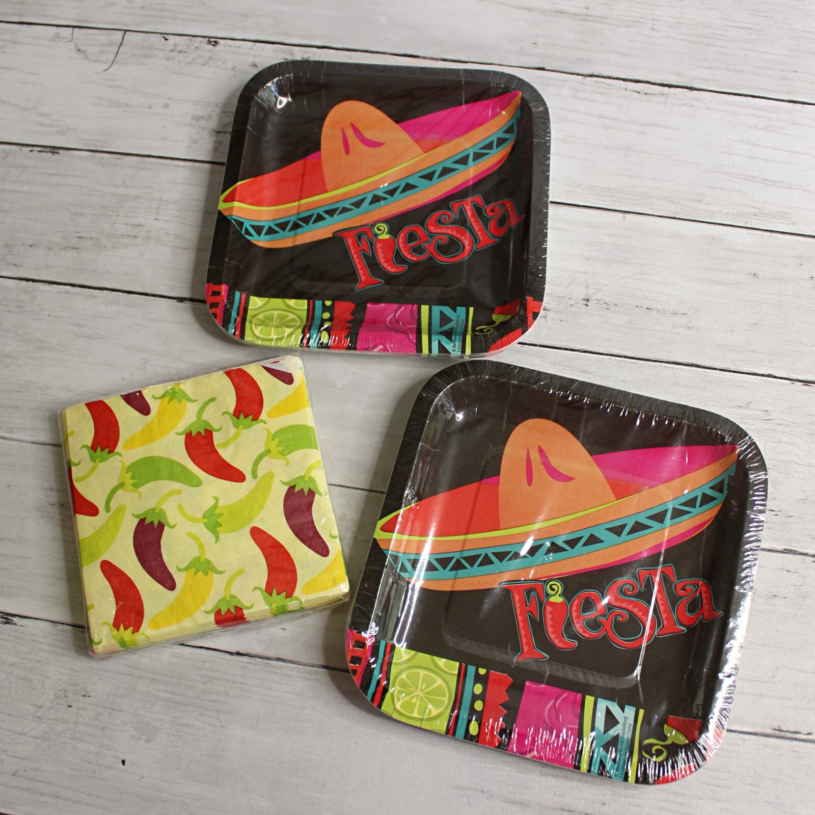 Dessert Paper Plates Napkins Party Cinco de Mayo Fiesta Mexican All Occasion