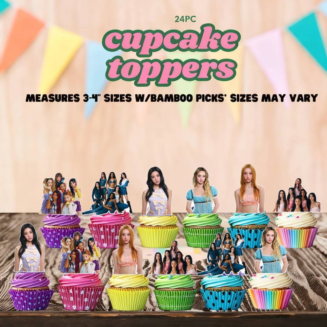 Girls Katseye Birthday Party Supply Plates Napkins Honeycomb Decor Cake Toppers