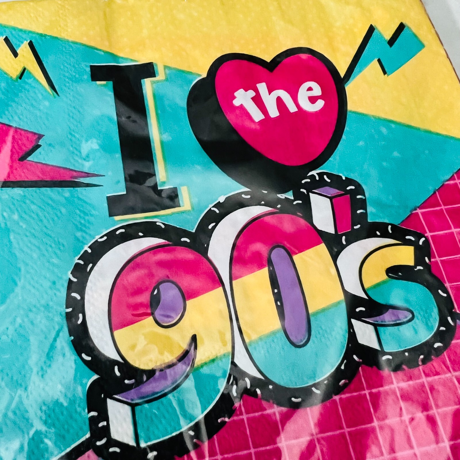I Love the 90’s – Luncheon Napkins – Back To The 90s – Retro Napkins