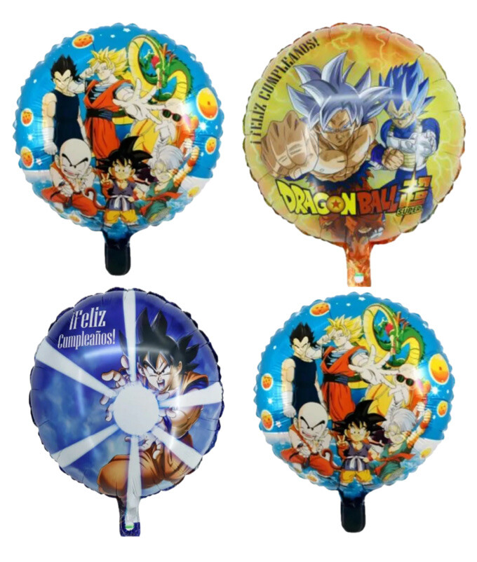 4 Pc Balloon 18″ Dragon Ball Mylar Foil for Birthday Party Decorations & Gifts