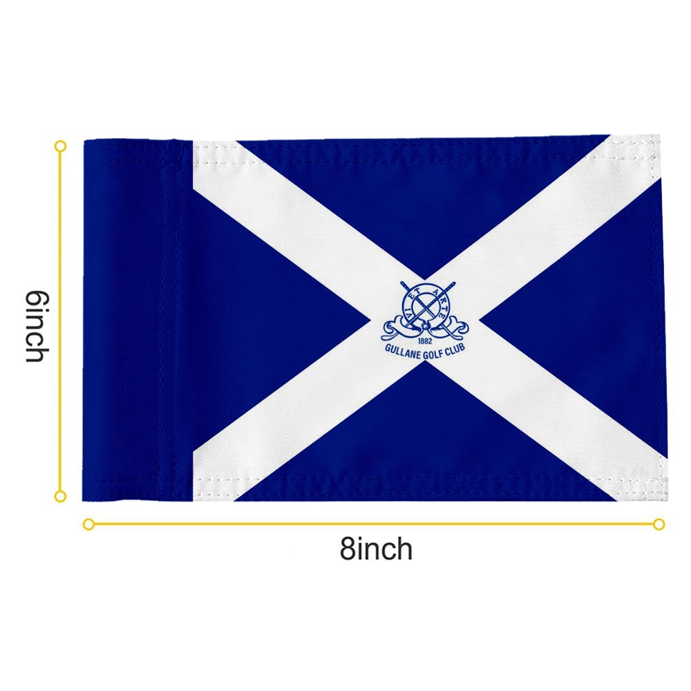 GULLANE GOLF CLUB 1882 PGA Tour Regulation Tube Flag 8x6Inch