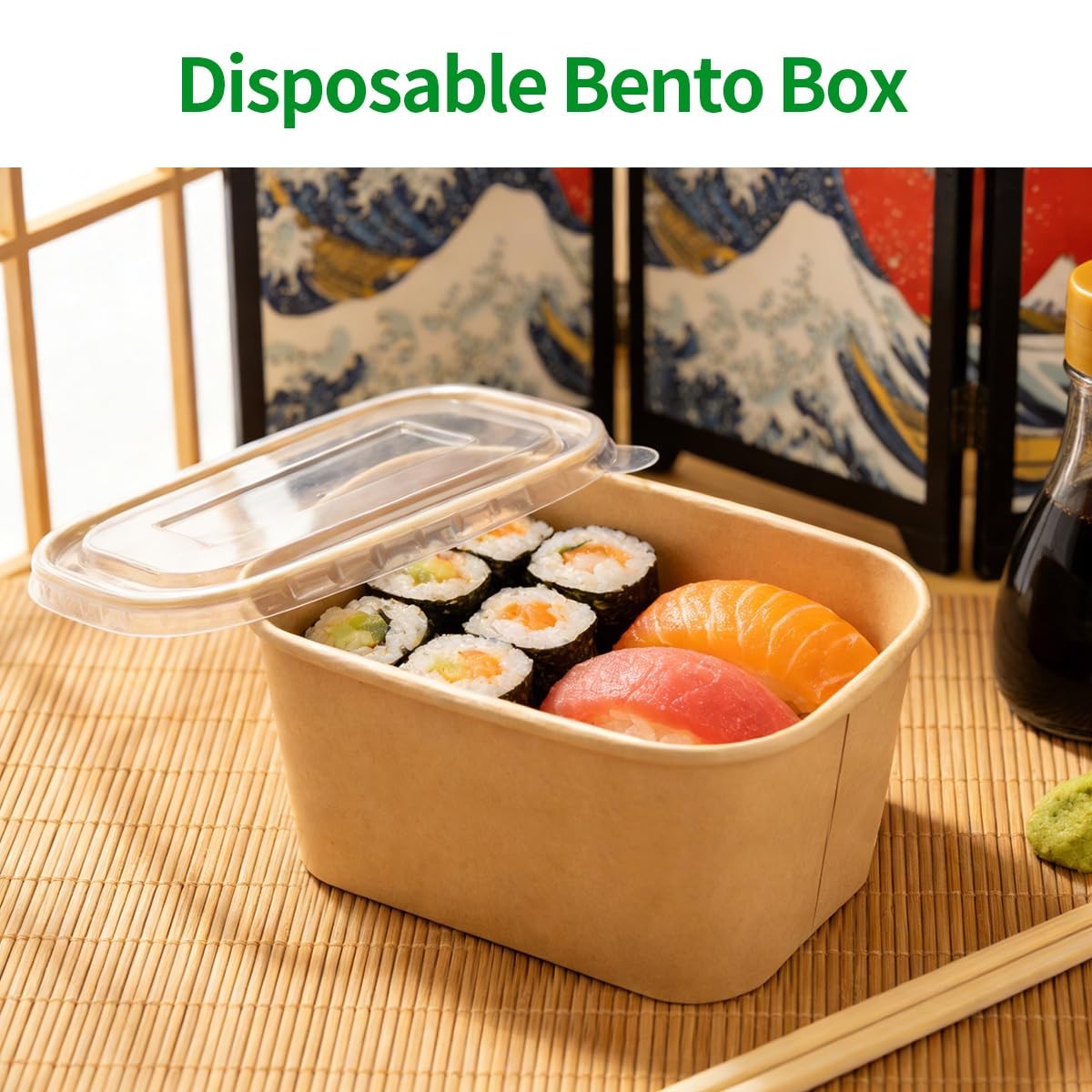 bloomoon 35 oz Disposable Meal Prep Containers with Lids 50 Pack