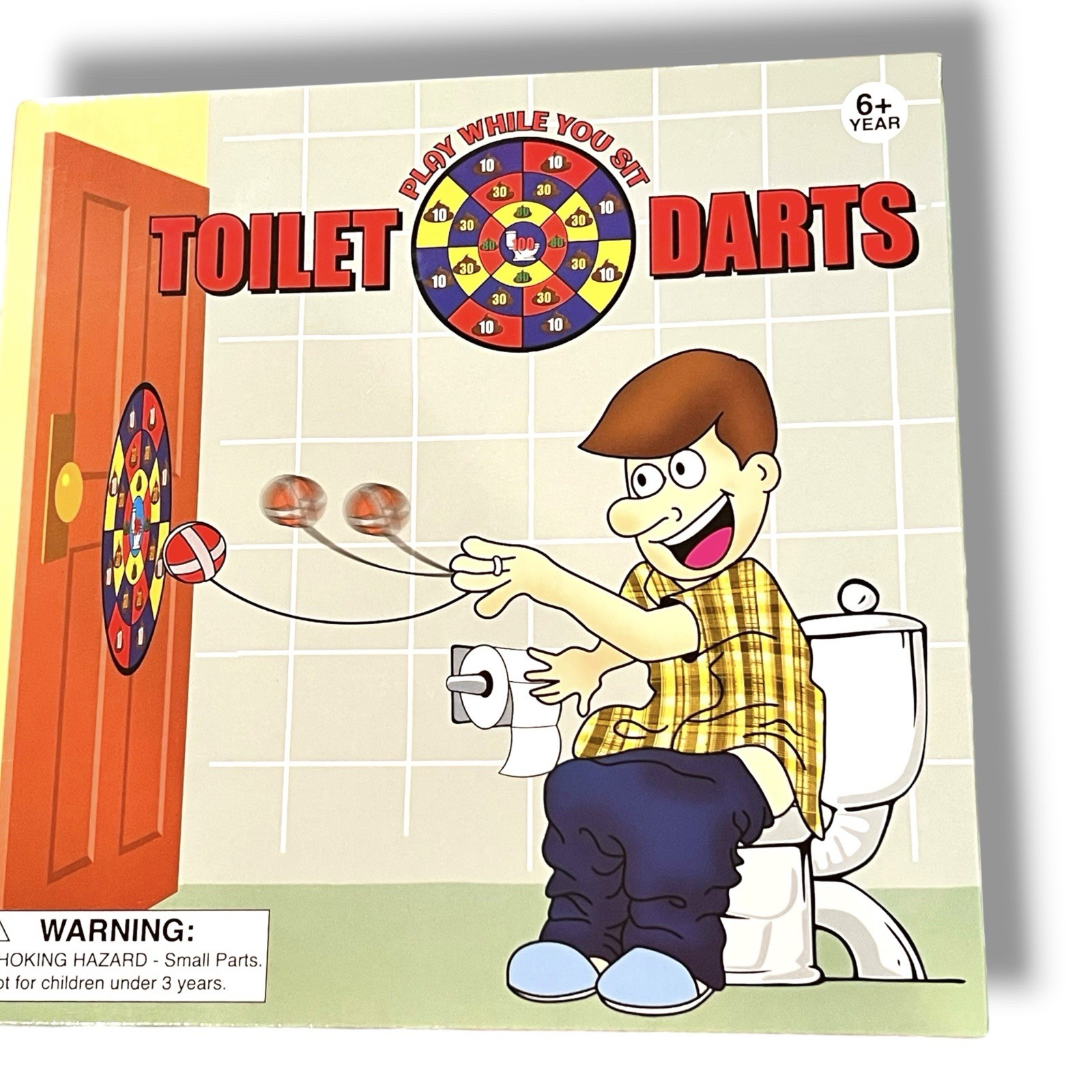 Toilet Potty Darts Game – Poop Turd Target Dartboard -Funny Gag Joke Gift Toy D5