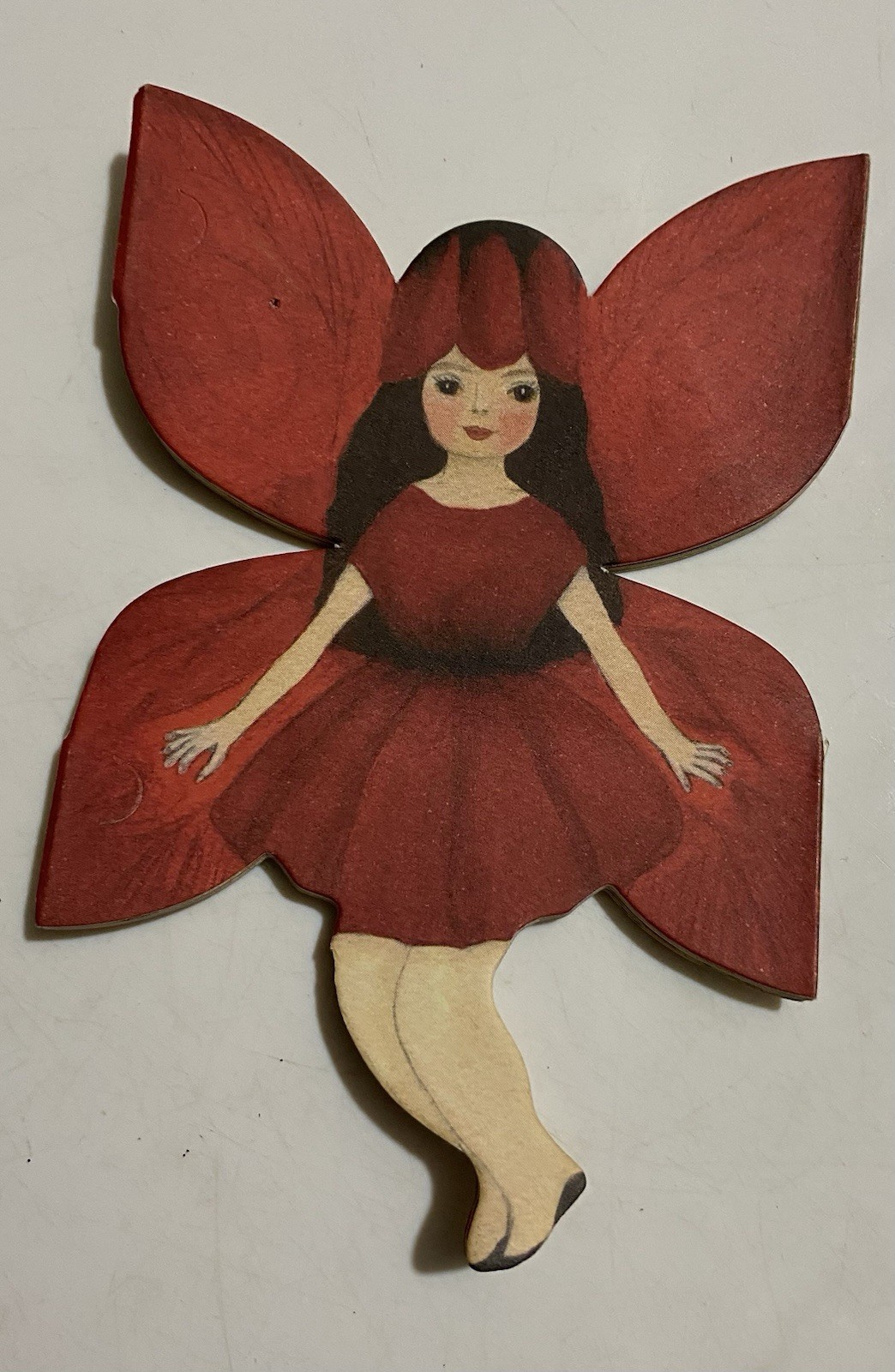 Vintage Fairy Shaped Paper Garland Watercolor 5” X 30” 9 Fairies