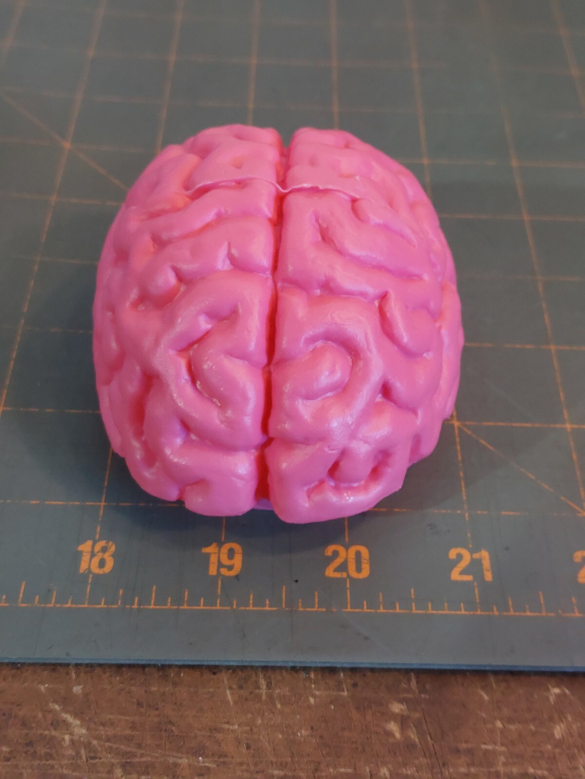 Vintage Plastic Brain Candy Case Holder Pink Box Container