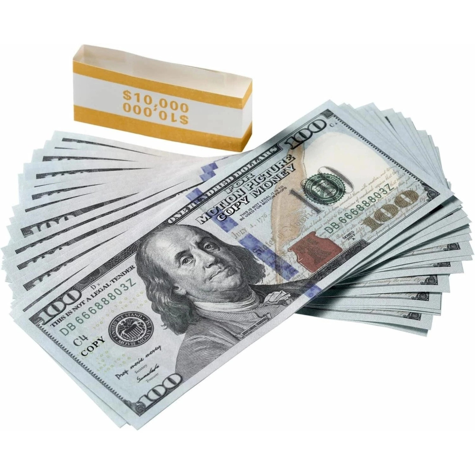 Fake Dollars Money Movie Prop Games Prank $100 Bills 100 Sheets