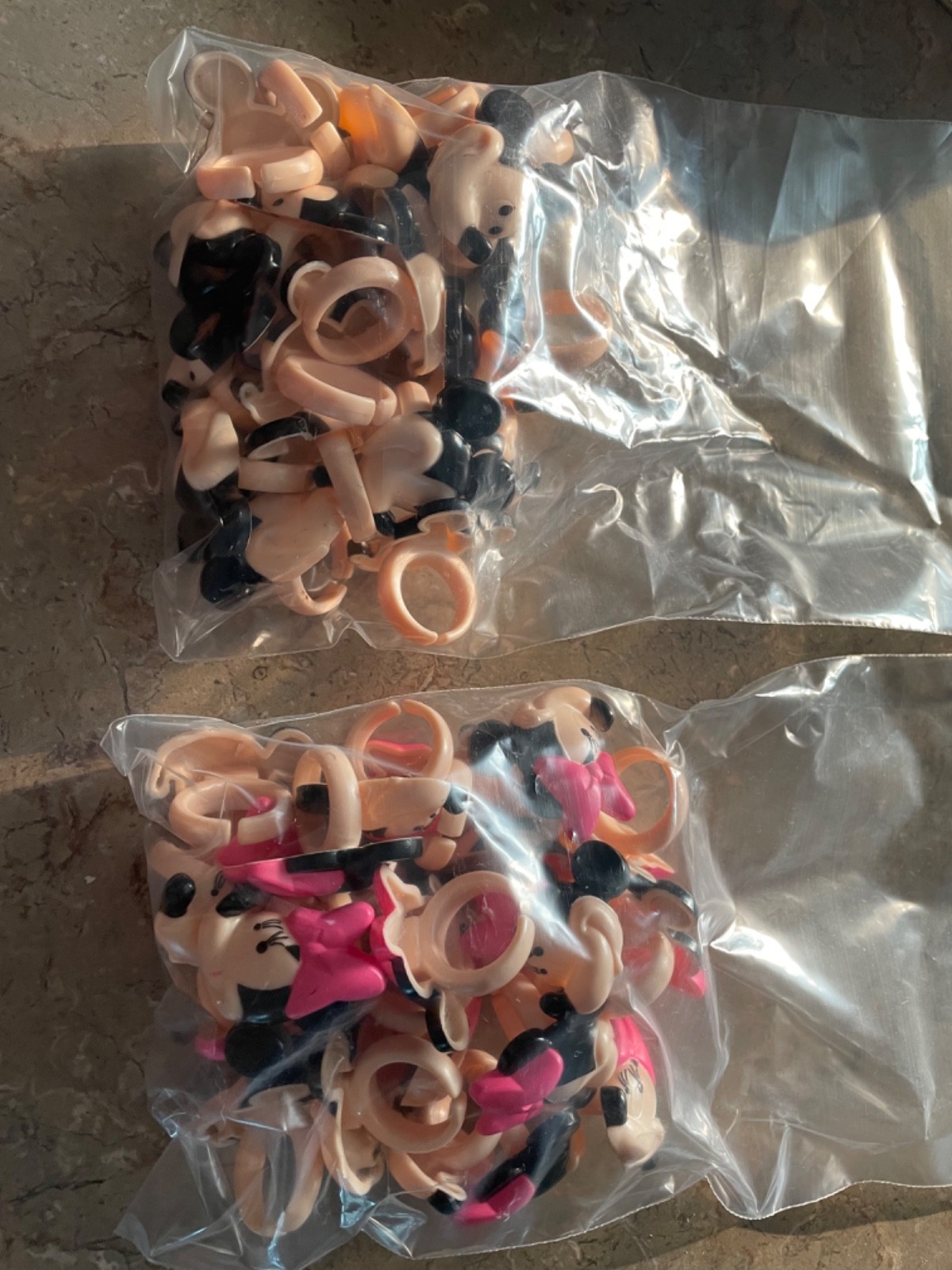 Brand New 19 Mickey & 23 Minnie Mouse Cupcake Topper Rings – 42 Pieces Birthday