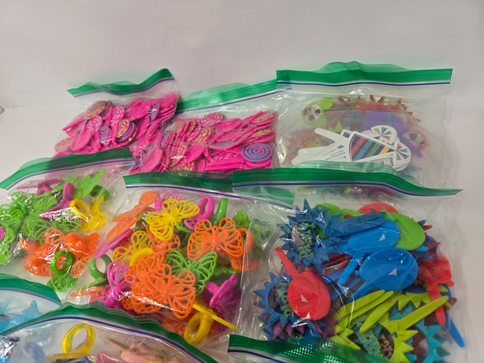HUGE Vintage LOT of Cake Cupcake Picks Toppers Party Favors Rings Disney LOOK