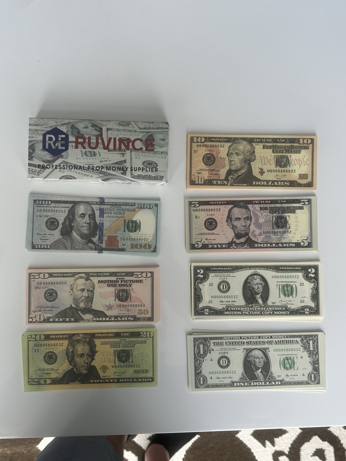 280Pc Prop Motion Picture Play Money