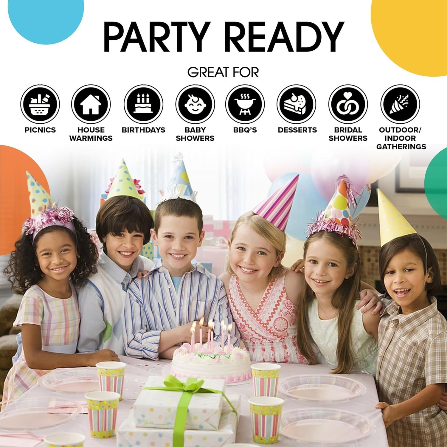Exquisite Clear Plastic Plates For Party 7″ Clear Disposable Plates For Party…