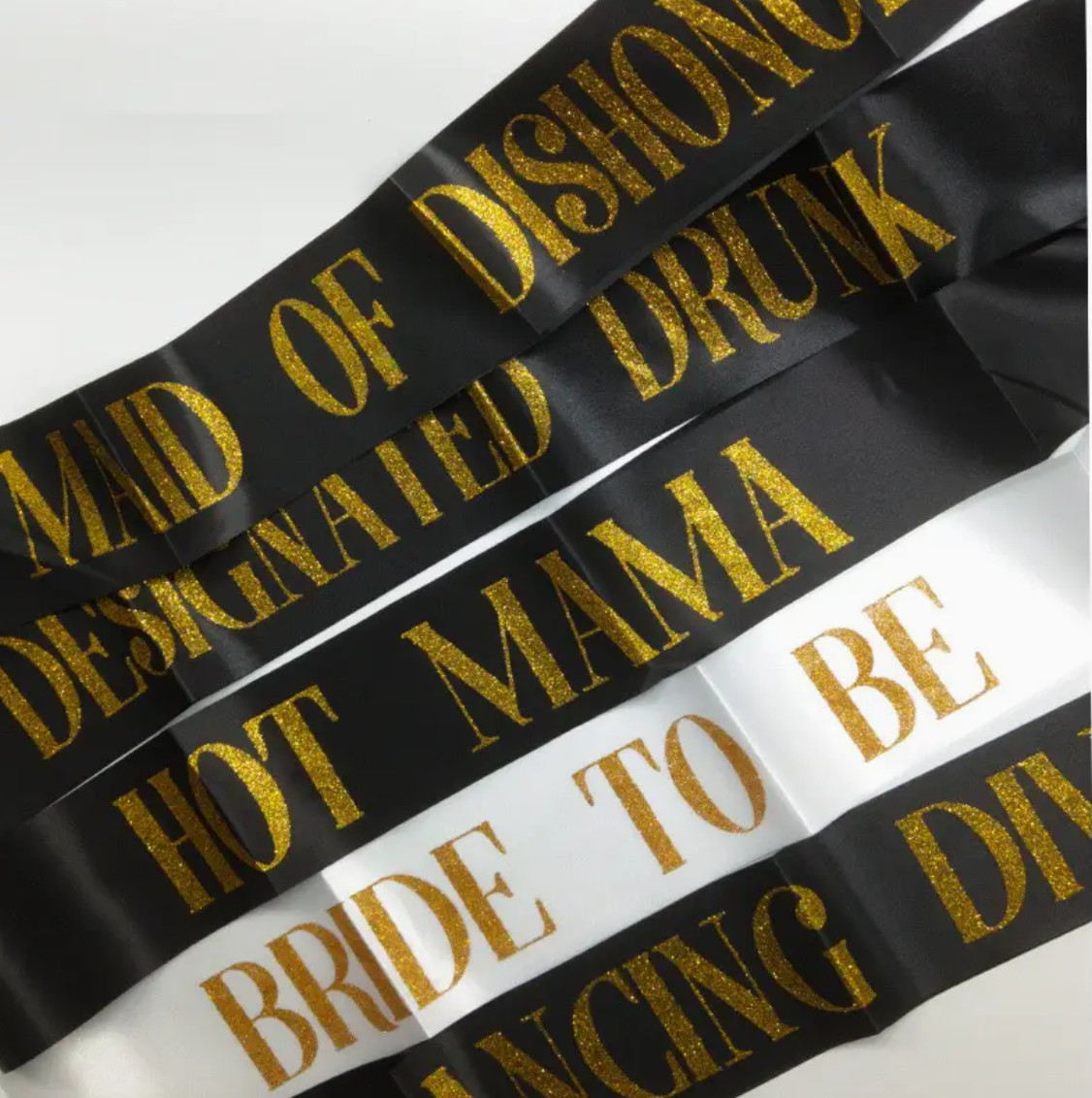 Bachelorette Party Sash Set – 7 pcs – Bride to Be Sash