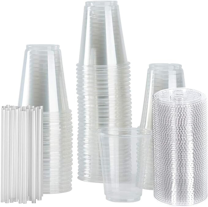 1200 Pack Clear Plastic Disposable Cups 7 oz Perfect for Party Drinking Cups