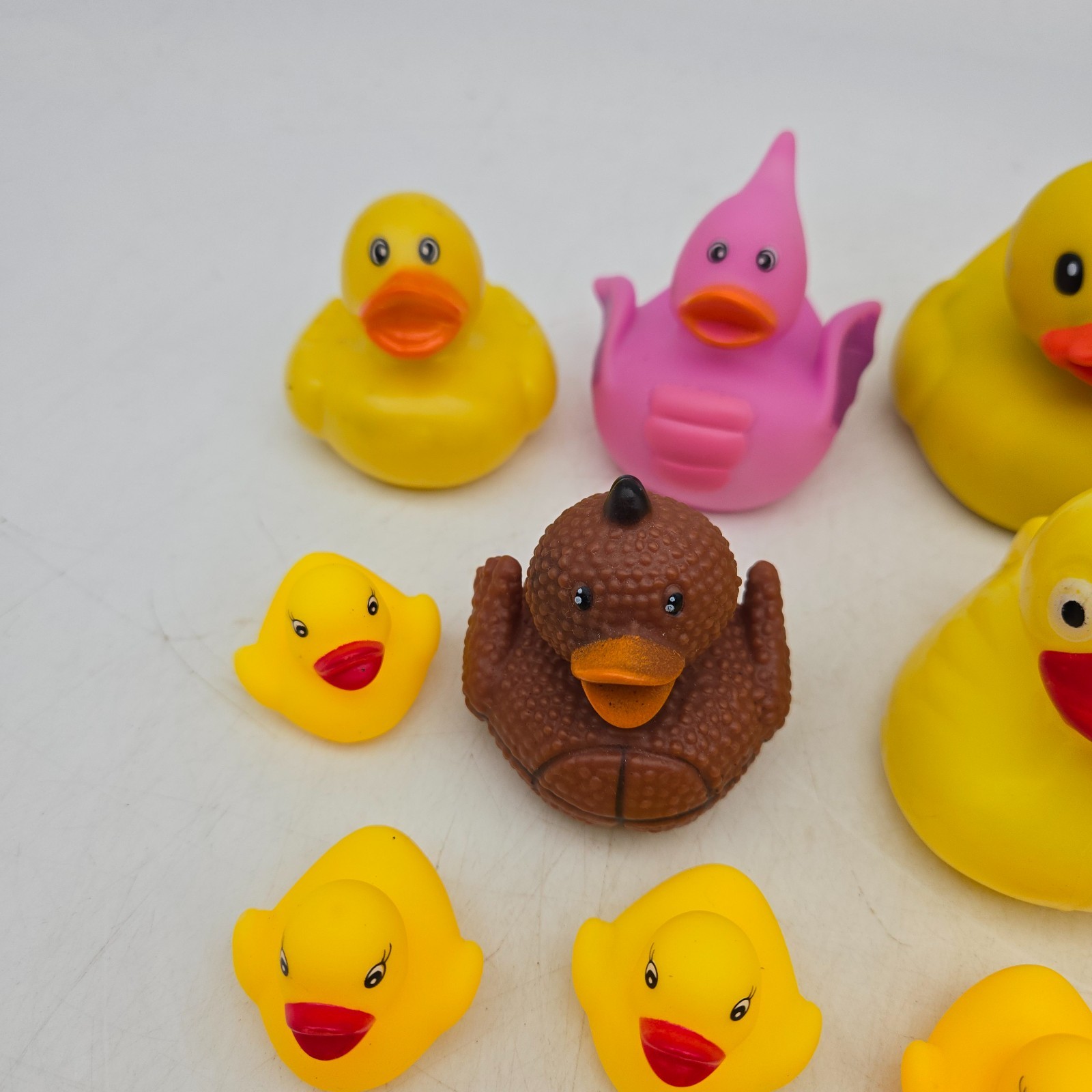 Lot of 20+ Rubber Ducks Assortment Jeep Ducking Floater Duckies Bath Toys