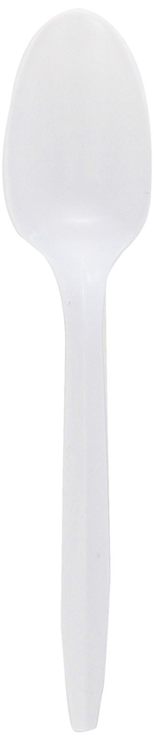 Polypropylene Medium-Weight White Spoon Pack of 1000 for Catering
