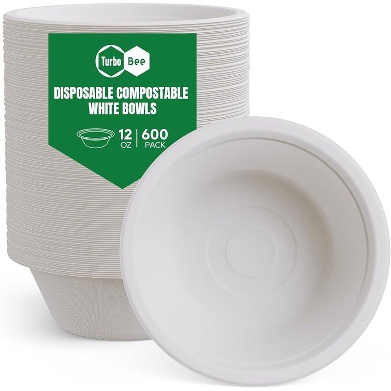 Heavy Duty Disposable Bowls 600 Pack Leak Resistant Microwave Safe Catering New