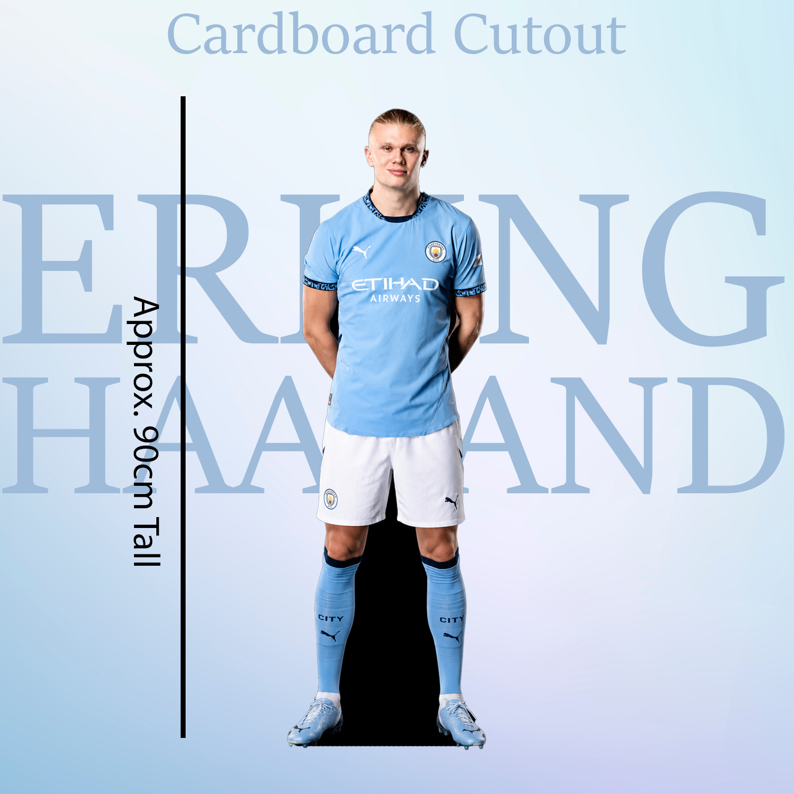 ERLING HAALAND Footballer MINI Lifesize Cardboard Cutout / Standee 90cm