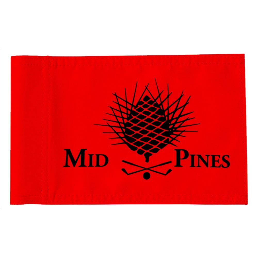 MID PINES NORTH CAROLINA INN AND GOLF PGA Tour Regulation Tube Flag 8x6Inch
