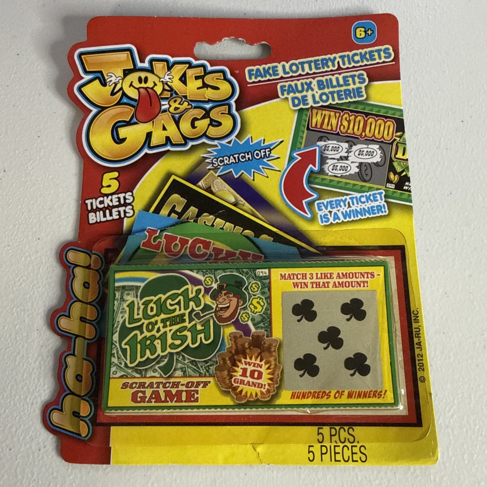 Fake Lottery Tickets Fake Scratch-Off Tickets | Gag Gift Prank | 5 Tickets #48