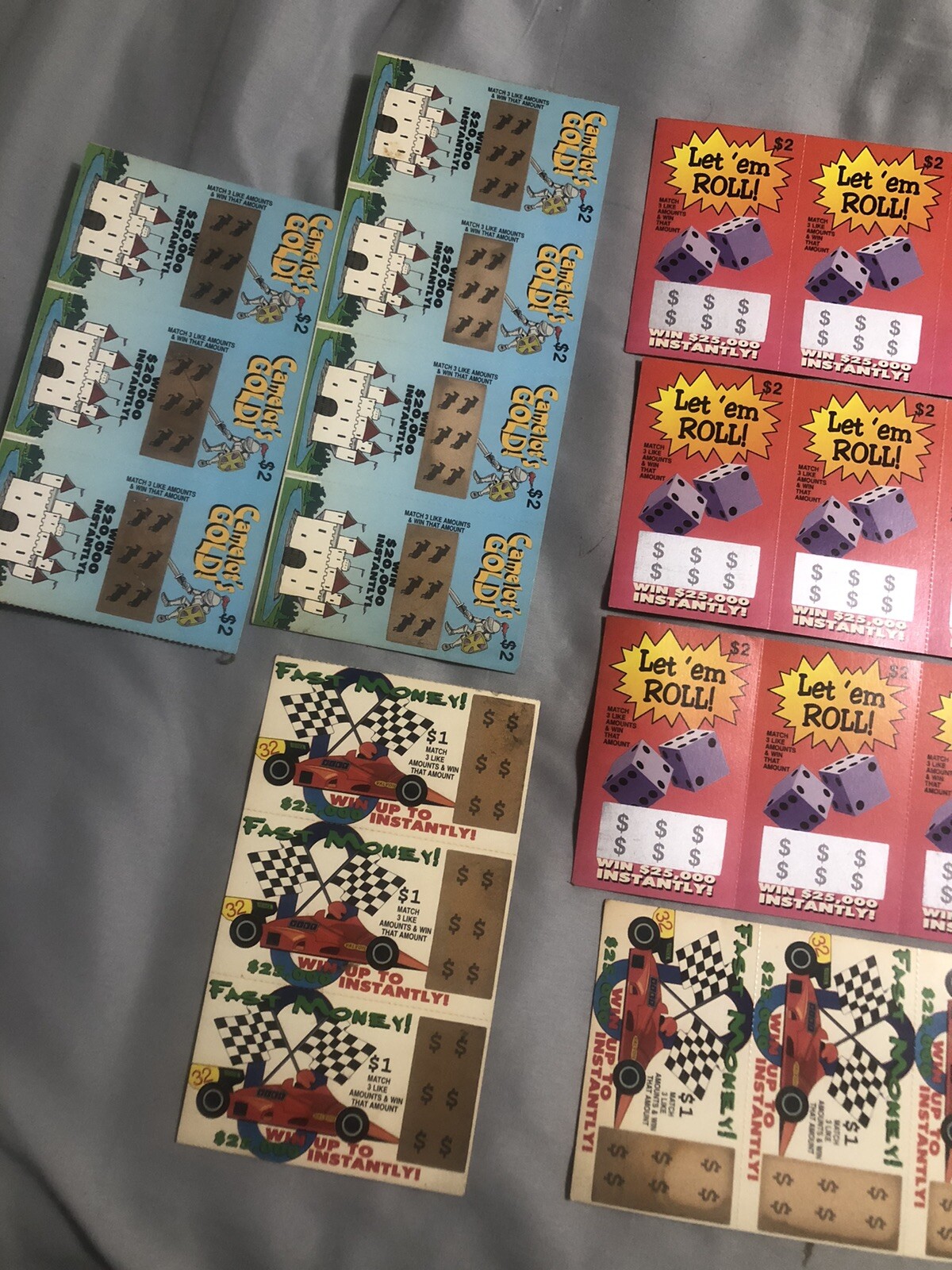 30 Fake Lottery Tickets, Prank, Not Real, Joke, Gag, gifts Party FREE Shipping