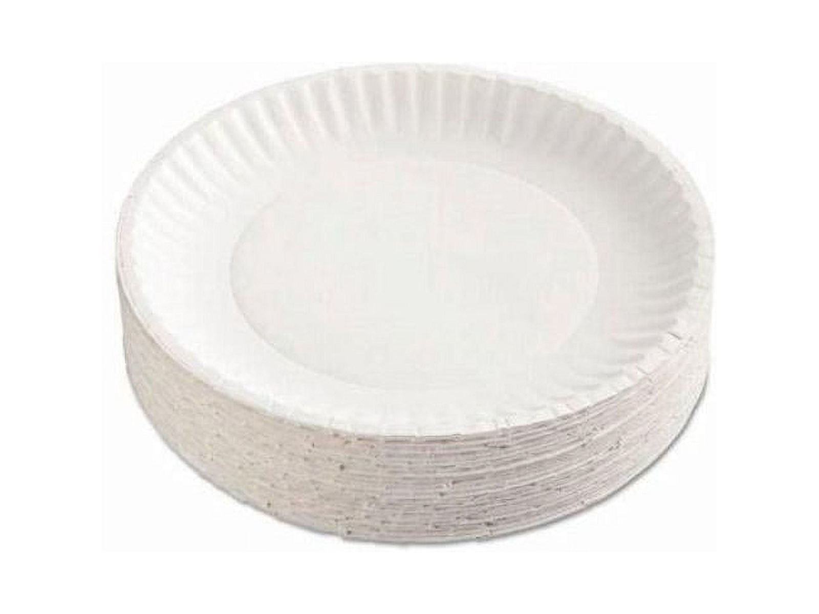 AJM AJMPP9GRA Green Label Paper Plates, Microwavable, 9″ Diameter. 100 Count …