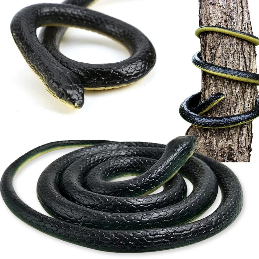 1pc Rubber Fake Realistic Snake Lifelike Scary Toy Prank Party Joke Easter Gifts