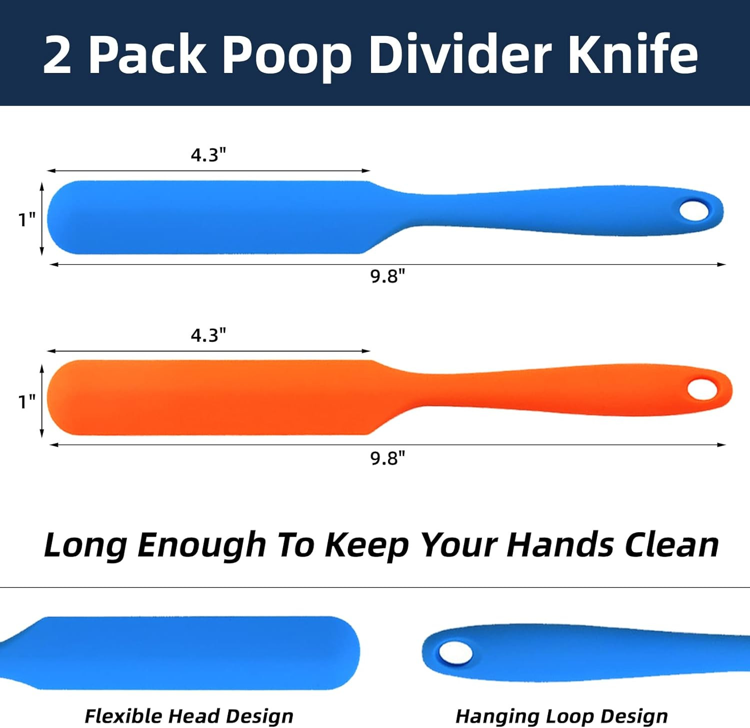 2 Pack Poop Knife, Silicone Poop Cutter Knife Prank Practical Joke Toys Funny Ga
