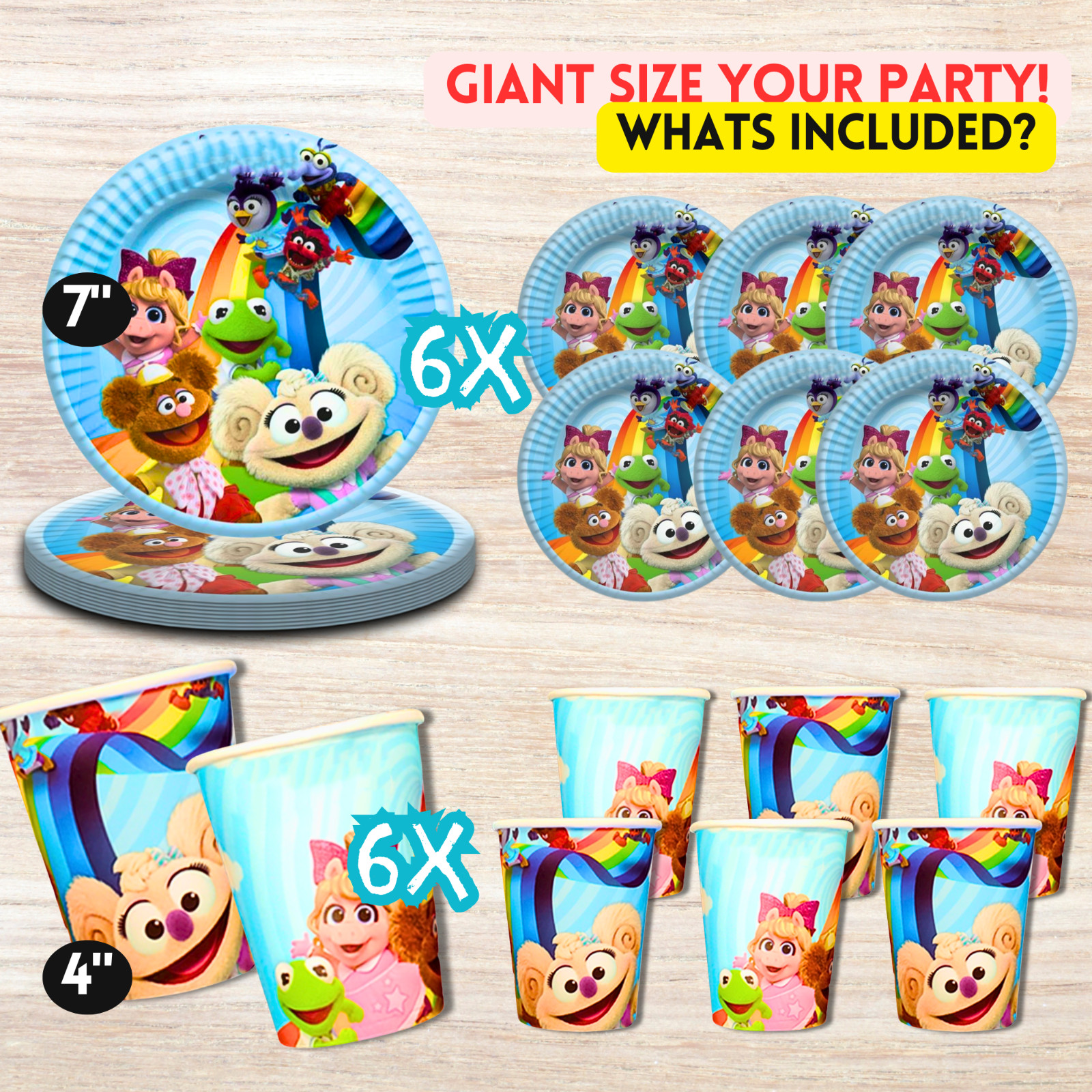 MUPPET BABIES cupcake birthday party supplies favor centerpiece decoration event