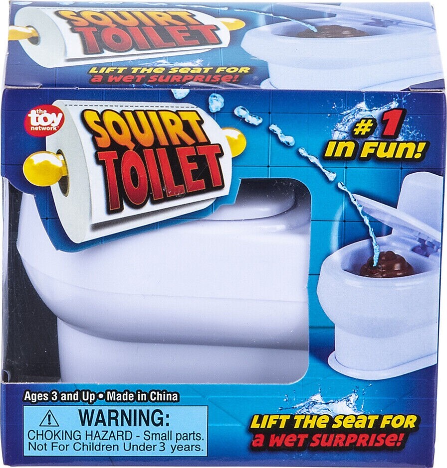 Squirt Toilet – Water Squirting Poop Classic Prank Novelty Gag Toy