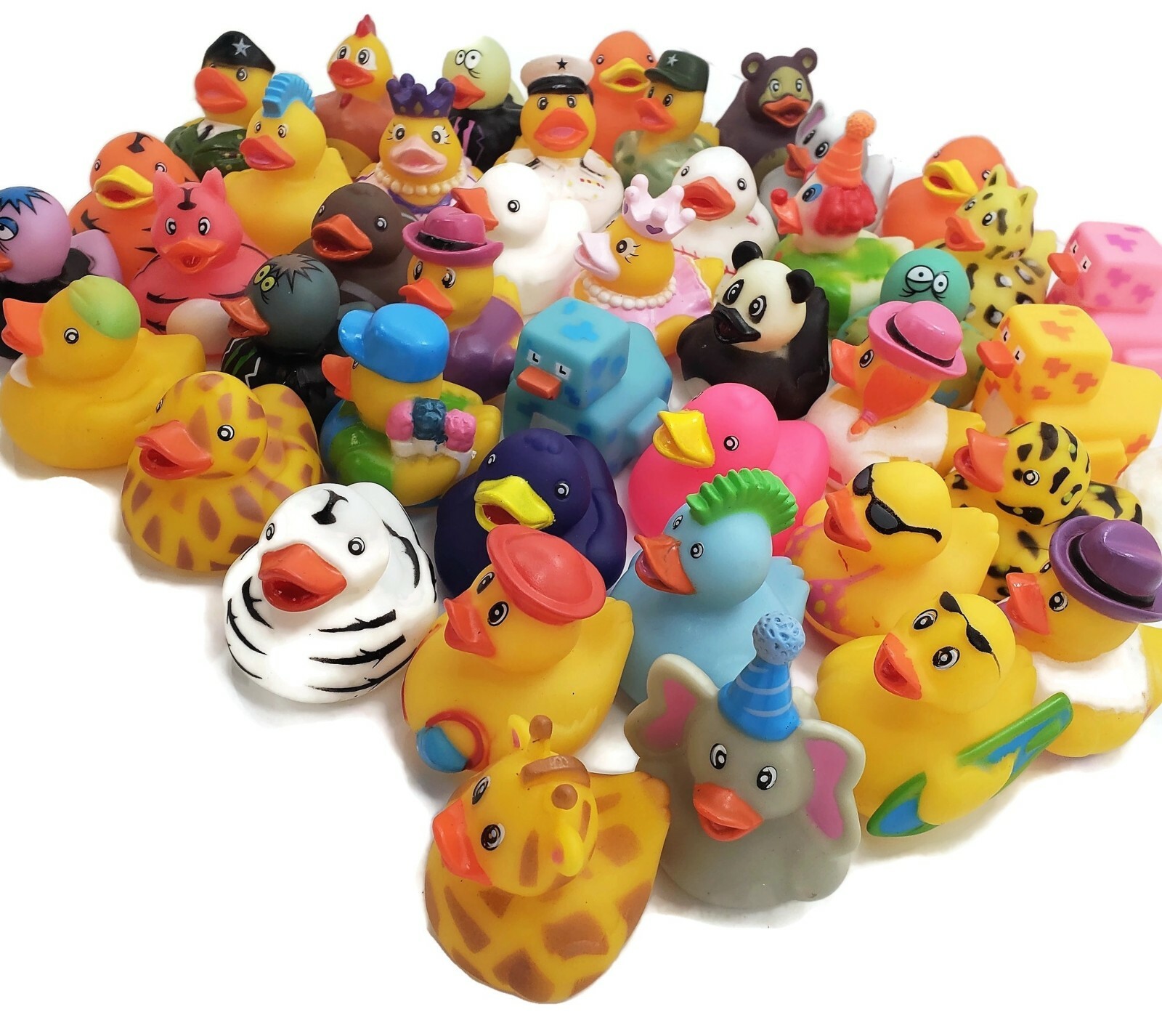 Rubber Ducky Assortment (20 Pack) Vinyl. 2 1/4″ – 3″. Ducks, Duckies.