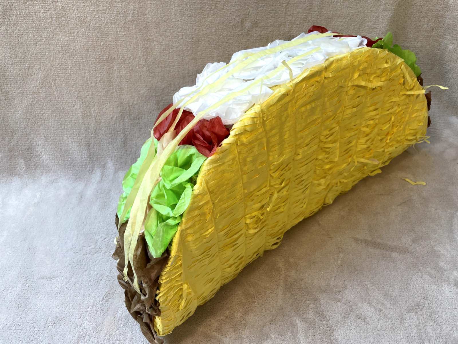 22″ Large Mexican TACO Piñata Birthday Party Celebration Any Age 22″ x 11″ x 5″