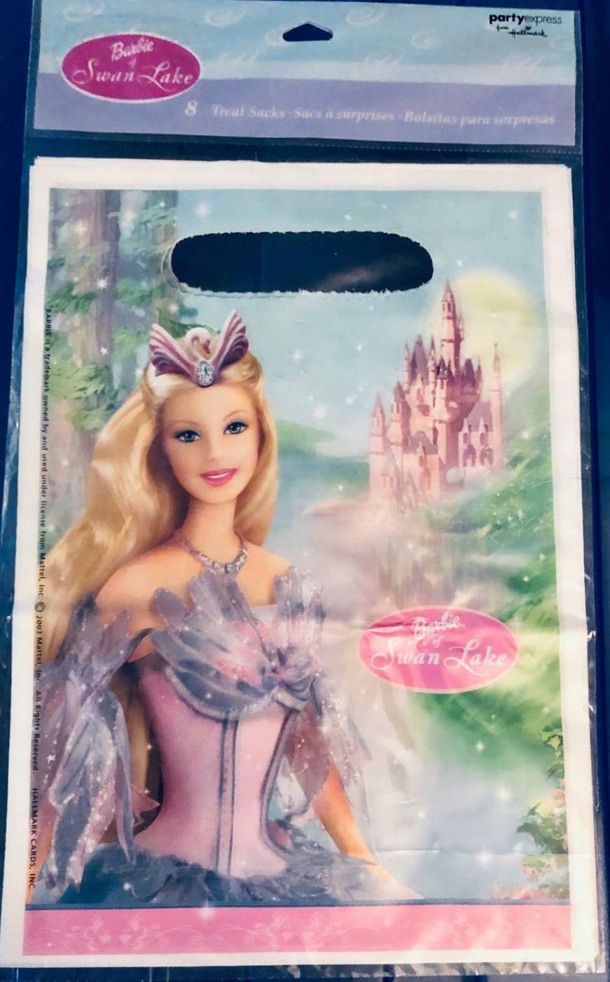 Barbie SWAN LAKE Treat Sacks Birthday Party Favor Bags 8 PCS NEW