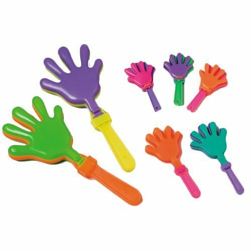 7.5” Hand Clappers – 12 Piece Noisemakers Meat Raffle Party Assortment