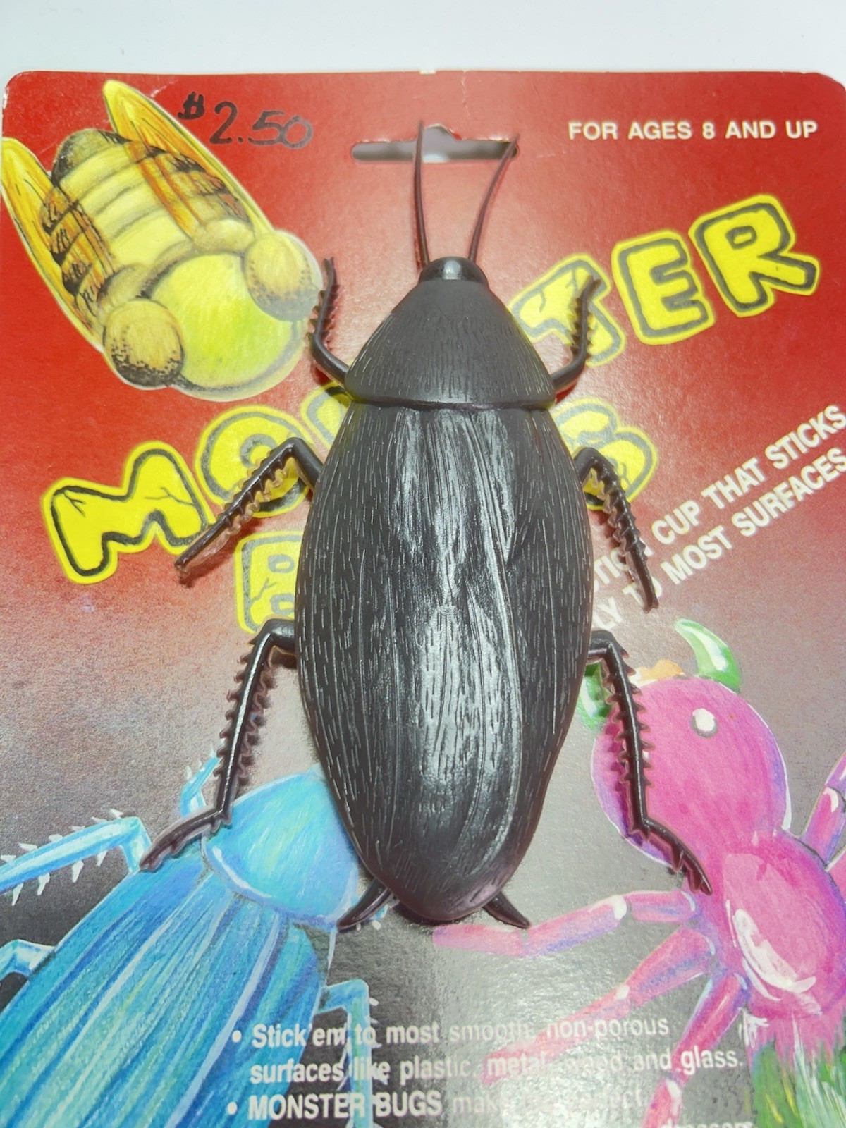VTG Prank Cockroaches Realistic Cock Roach Monster Jumbo Gag Toy Joke Halloween