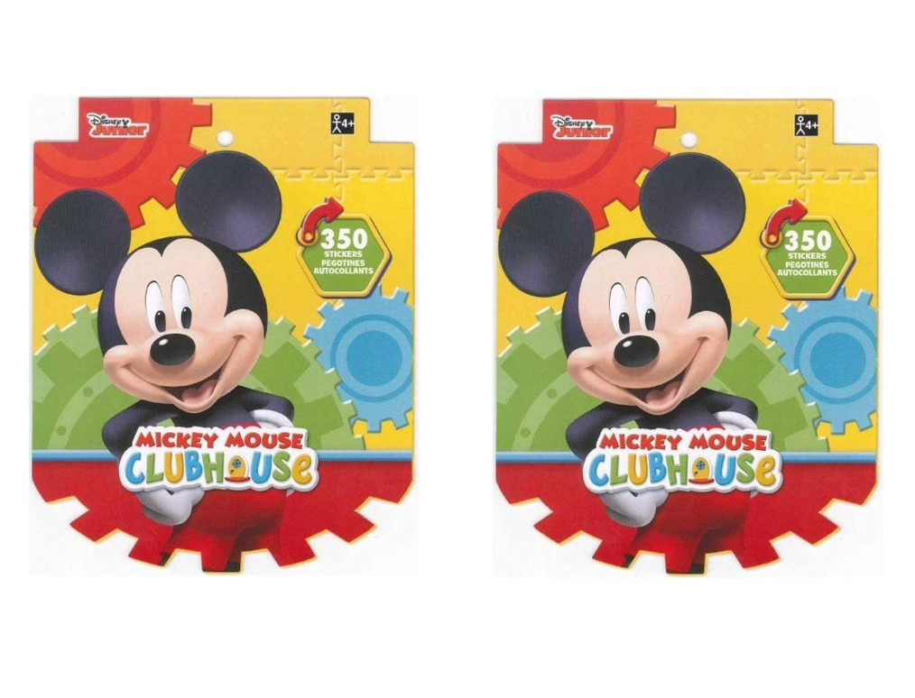 Mickey Mouse Disney Clubhouse Kids Birthday Party Favor 350 ct. Sticker- 2 pack