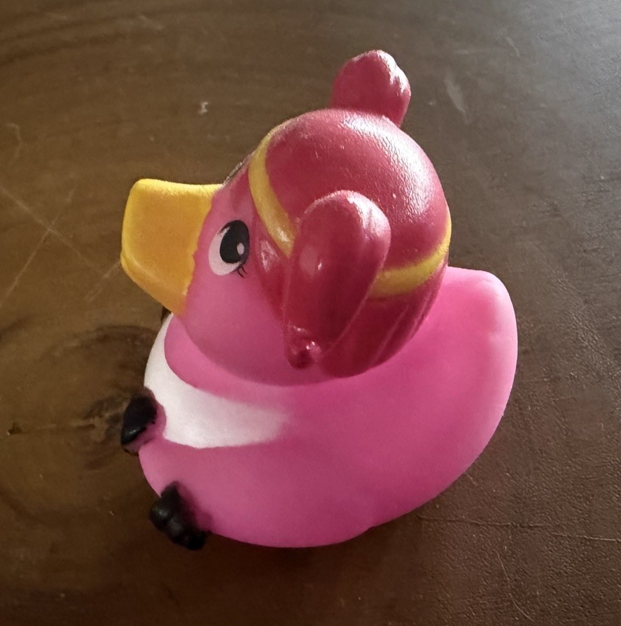 Rubber Duck Work Out Weight Lifting Jeep Ducking Toy Duckies