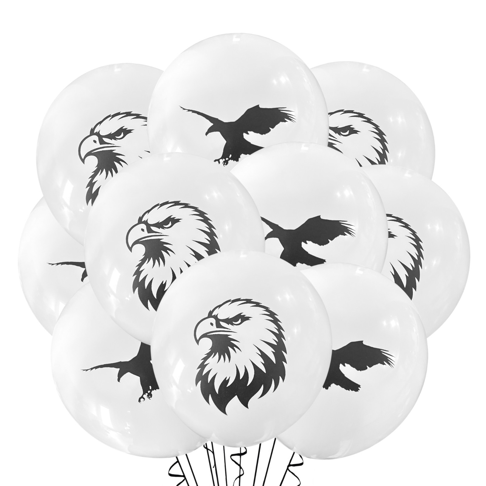 12ct Eagle Balloons Birthday Theme Party Decoration Bird America Sports