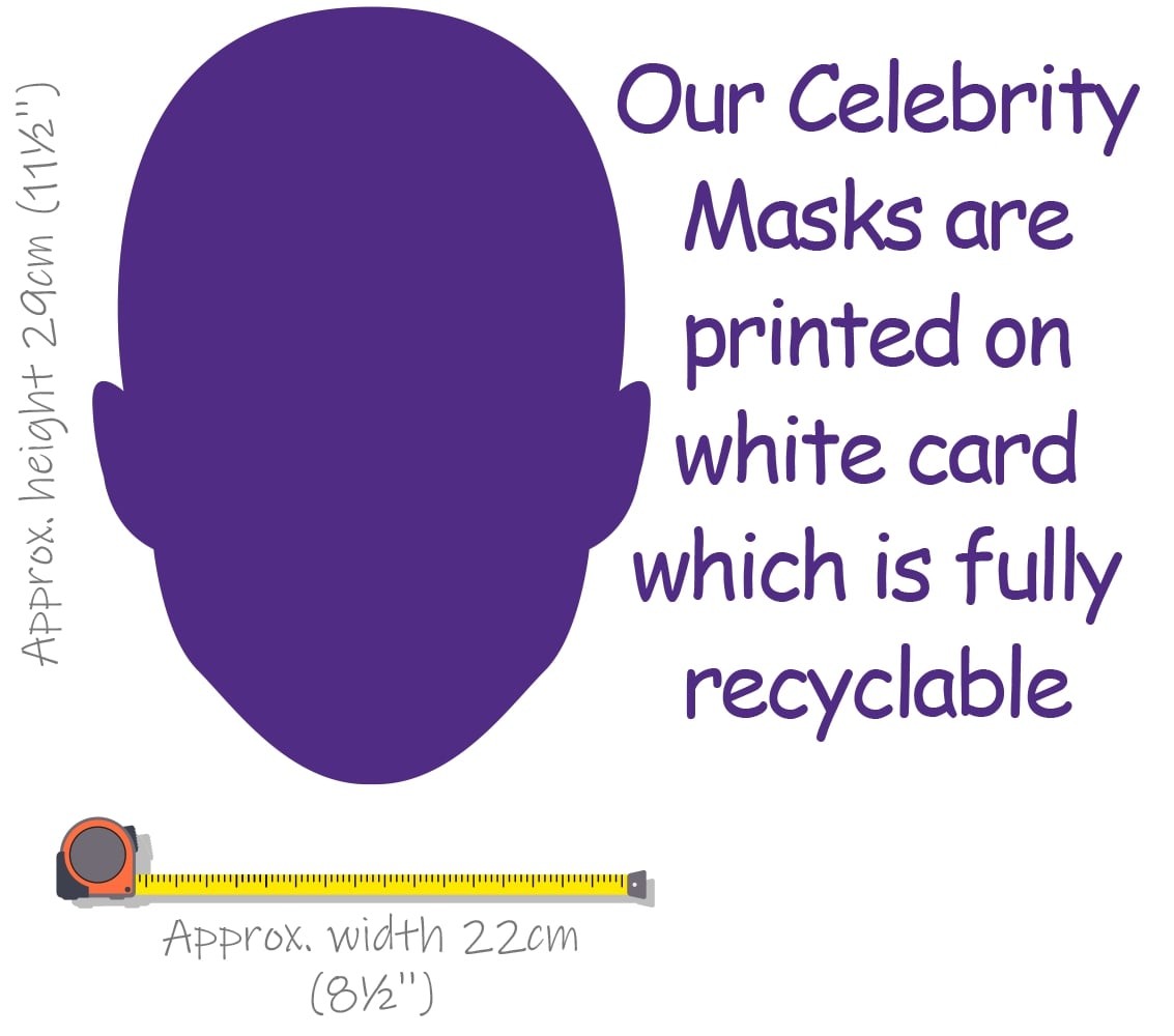 Barack Obama (Laugh) Celebrity Mask, Flat Card Face, Fancy Dress Mask