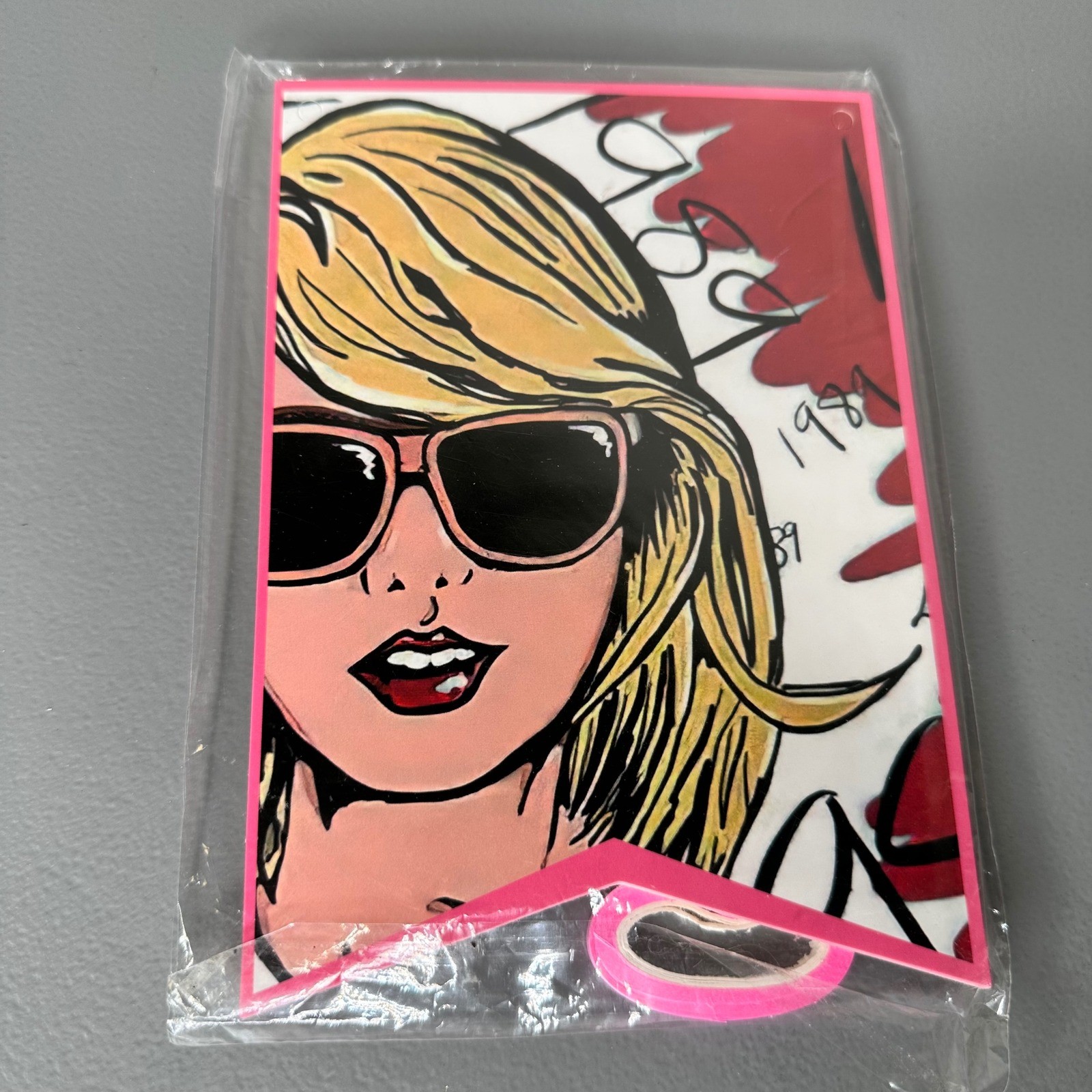 Taylor Swift 1989 Era pink White Black Pop Art Style Banner Flag