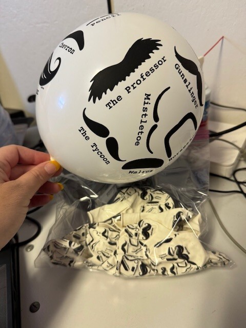 Bulk Lot of Moustache Latex Balloons 17ct. Party Decoration New!!!