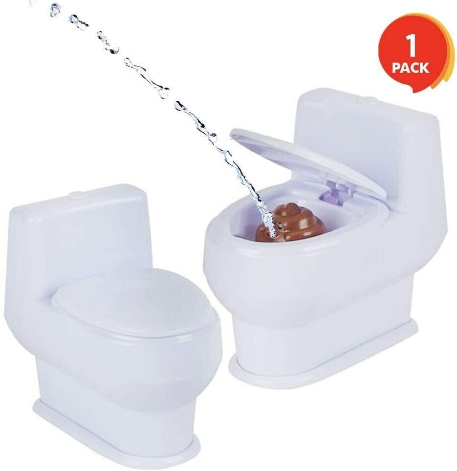 Squirt Toilet – Water Squirting Poop Classic Prank Novelty Gag Toy