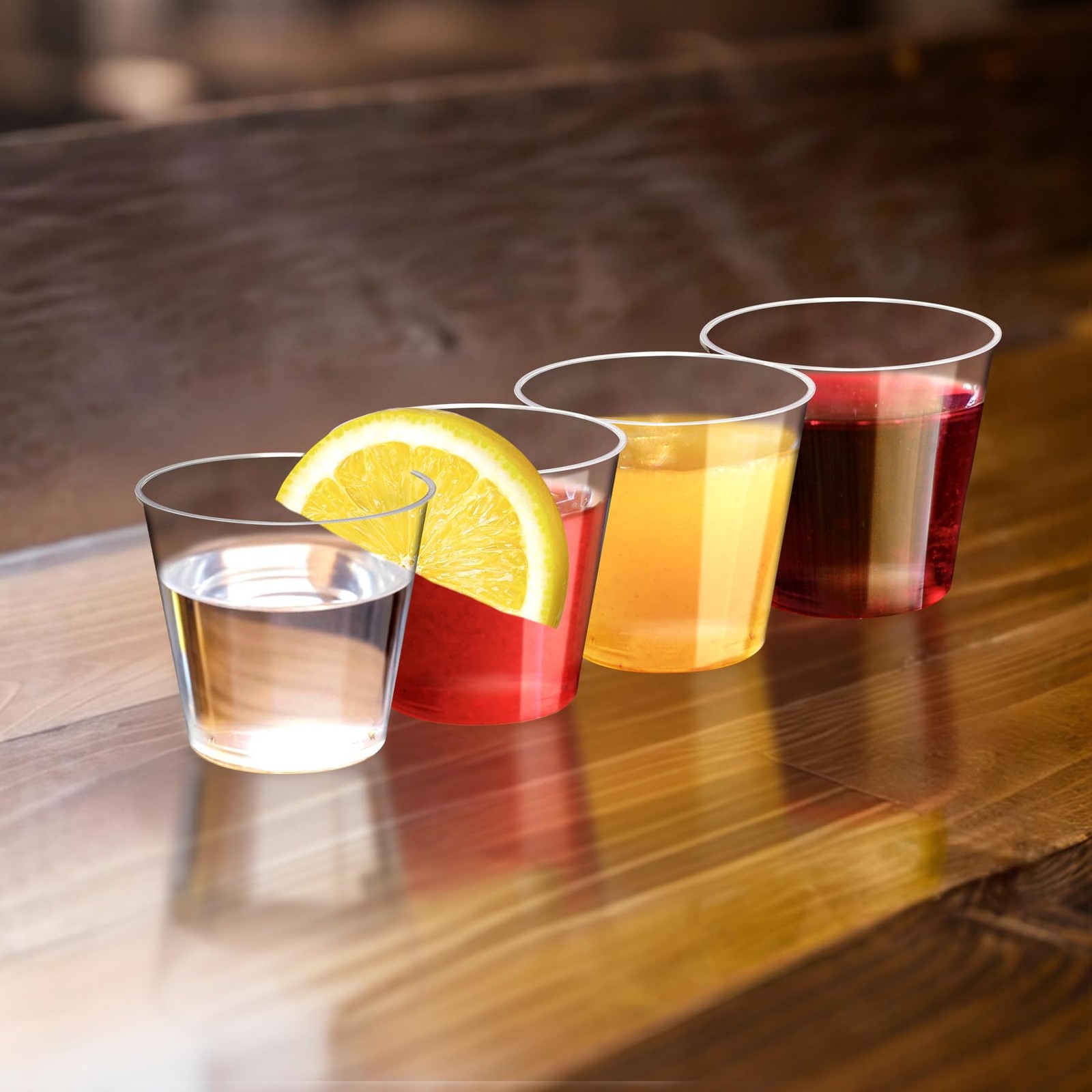 Shot Glasses, 500 Counts 1OZ. Disposable Plastic, Clear, Crack Proof, 1.0 Ounces
