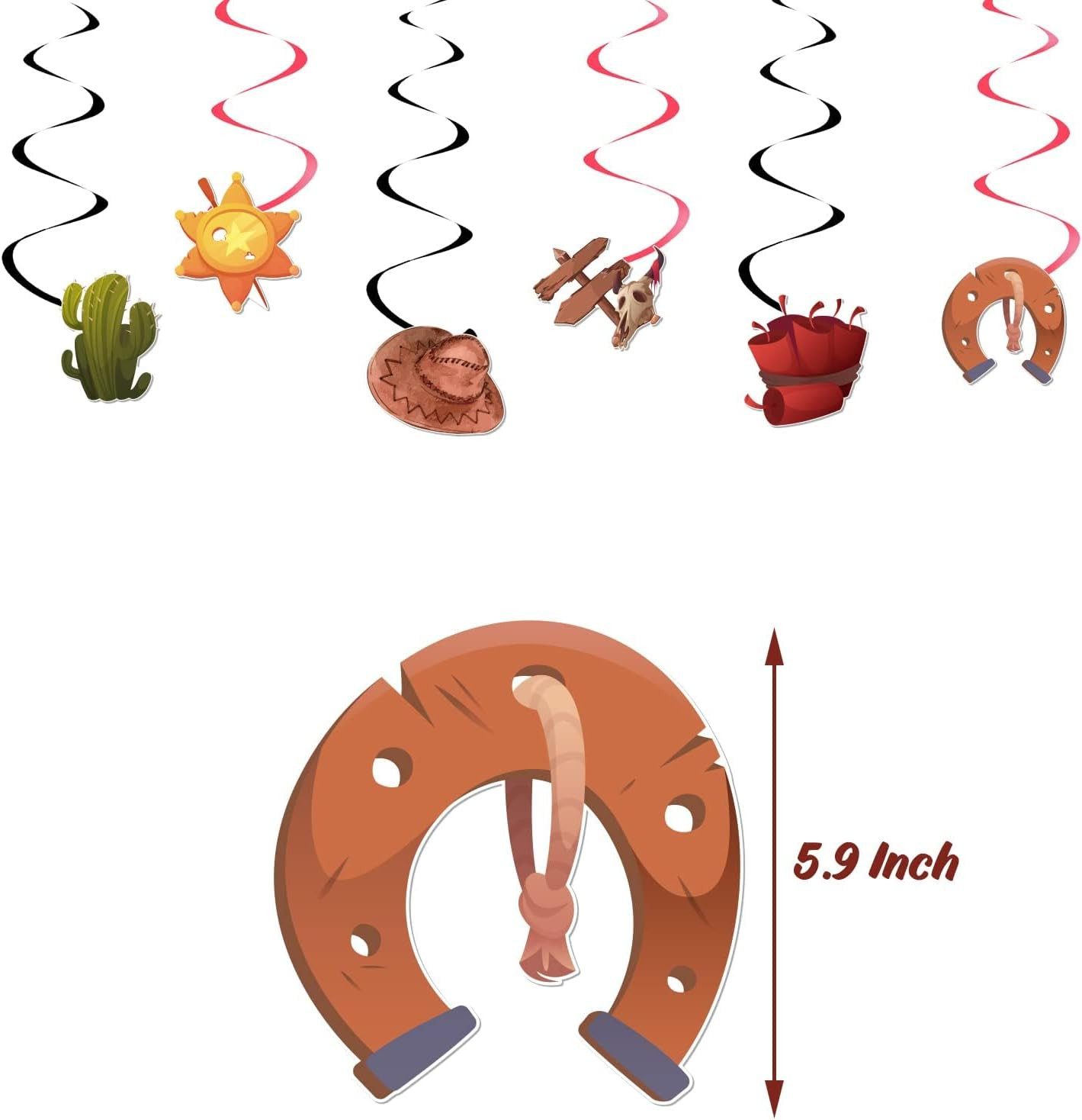 Cowboy Birthday Party Decoration 58 Pcs Western Cowboy Theme Decorations Happy