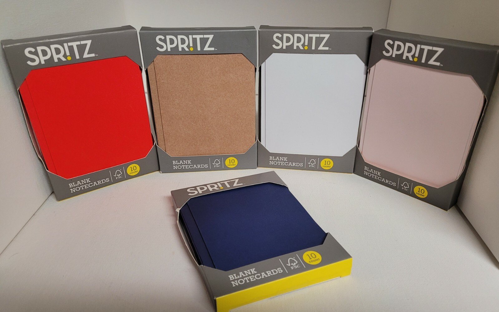spritz 50 count blank notecards mutl-color new. See Photos for colors