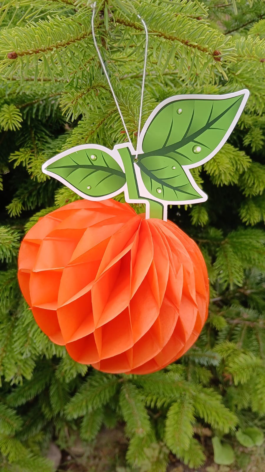 Halloween Pumpkin Party Decoration 3D Paper Honeycomb Gisela Graham Thanksgiving
