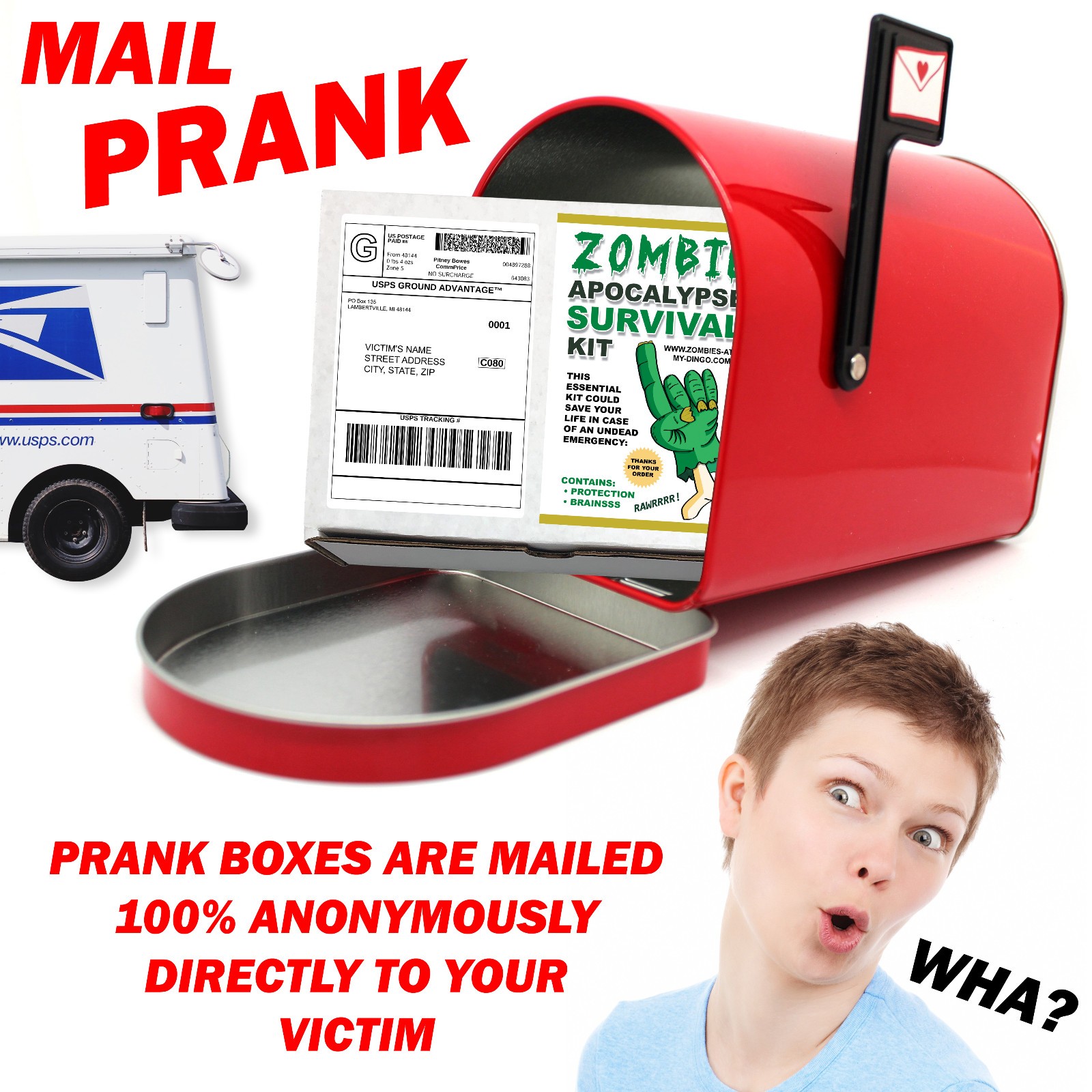 Zombie Apocalypse Prank Mailed Directly to your Friends for Fun!