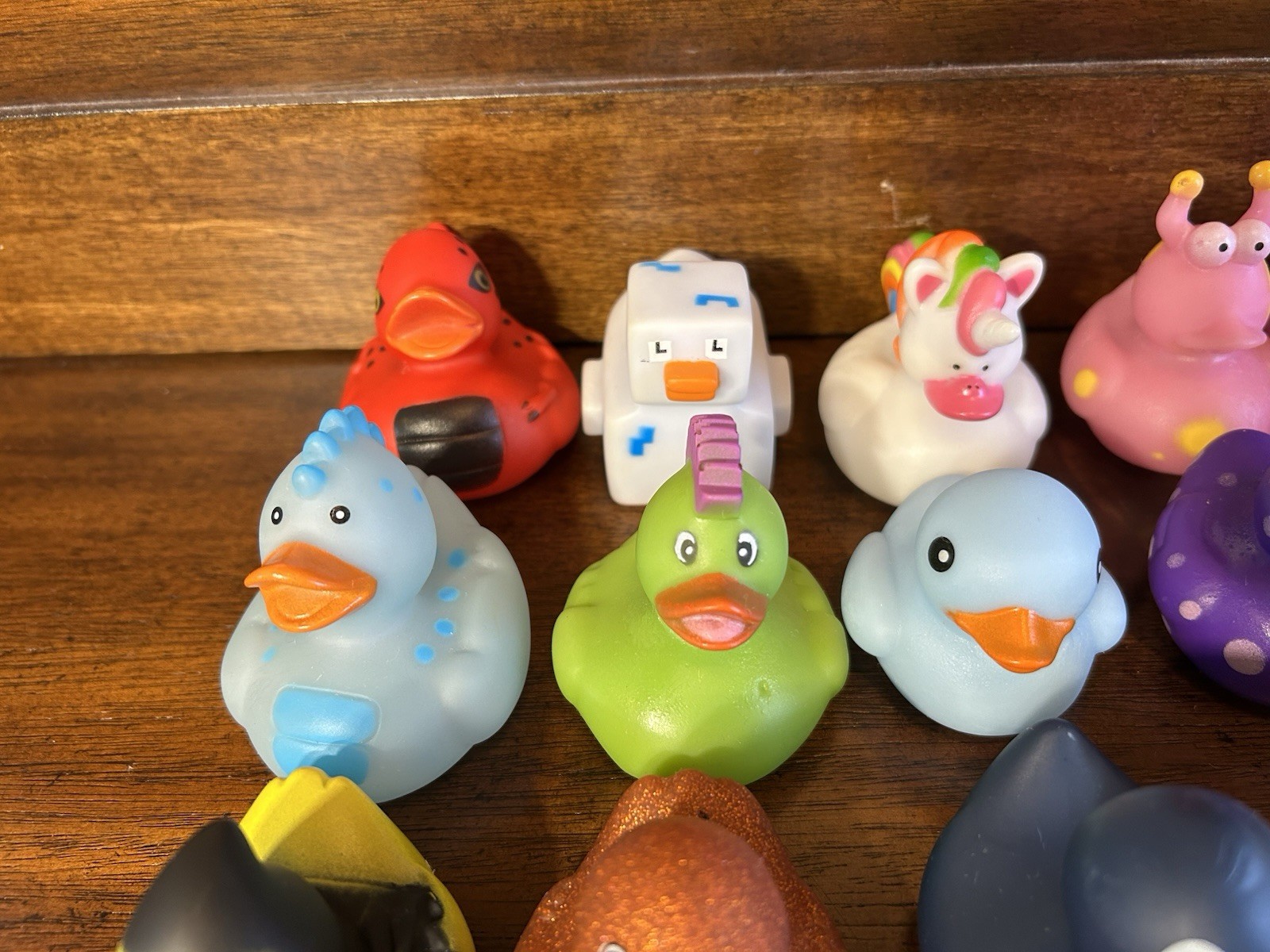 Lot of 28 Rubber Ducks Assorted Costumes Themes Holidays Jeep Bath Floaters 2+”