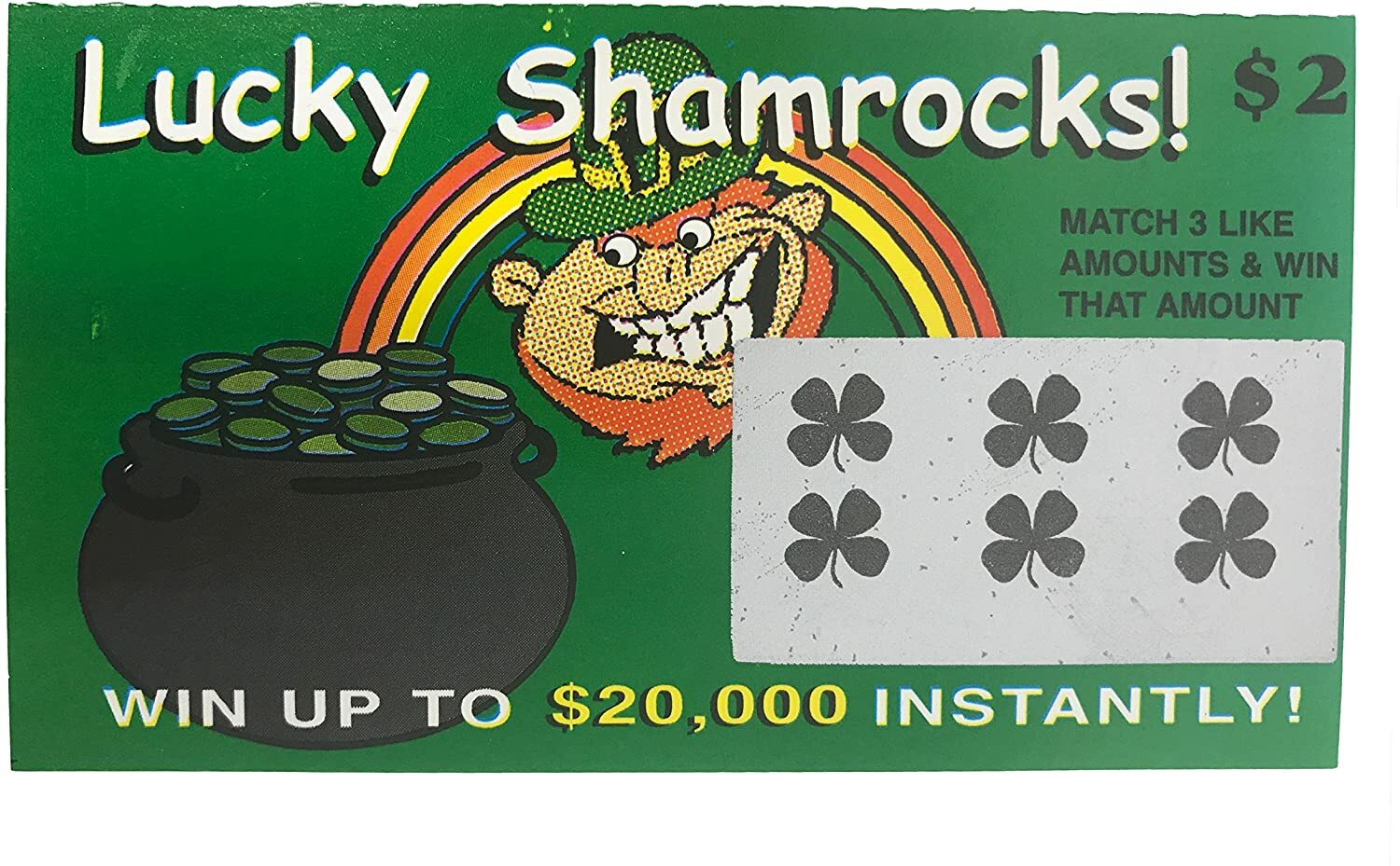 Fake Lottery Tickets 6 Assorted Designs Free Shipping USA Seller WHOLESALE